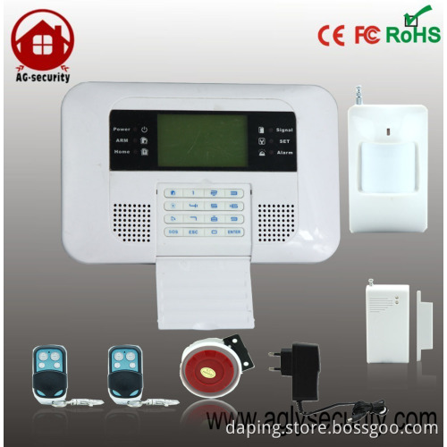 LCD Display GSM PSTN Dual Network Alarm System